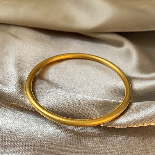 Douyin Xiaohongshu live broadcast Two Worlds Lotus Bracelet New Year's Gift Ancient Method Plated 18k Gold Bracelet Sand Gold Bracelet